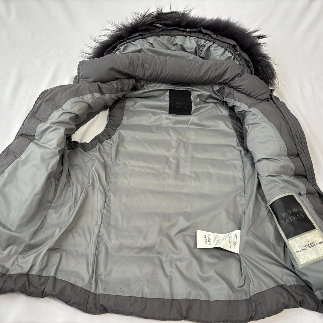 美品 タトラス ダウンベスト お洒落 上品コーデ ナイロン グレー 2