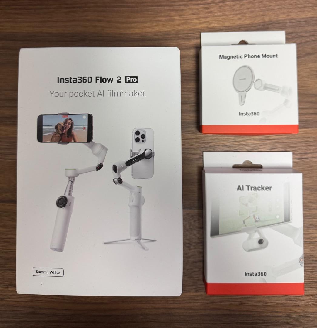 【美品】Insta360 Flow 2 Pro AIトラッカーキット ホワイト