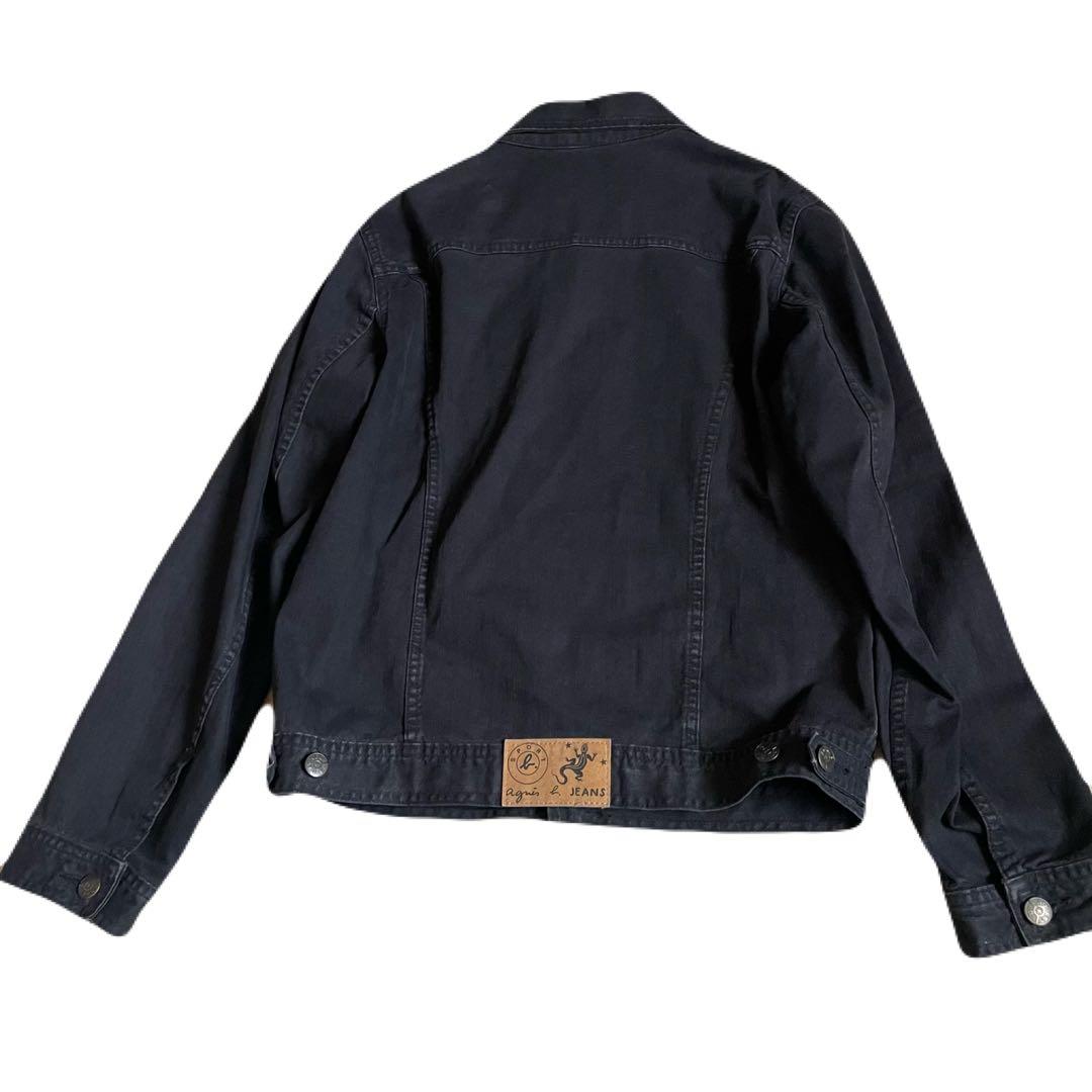 セールagnes bアニエスベー1990sフランス製Gジャン黒デニムジャケット