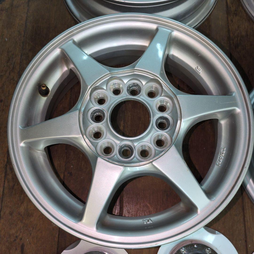 美品　送込　アルミホイール　13×4.5　PCD100/110/114.3　4穴