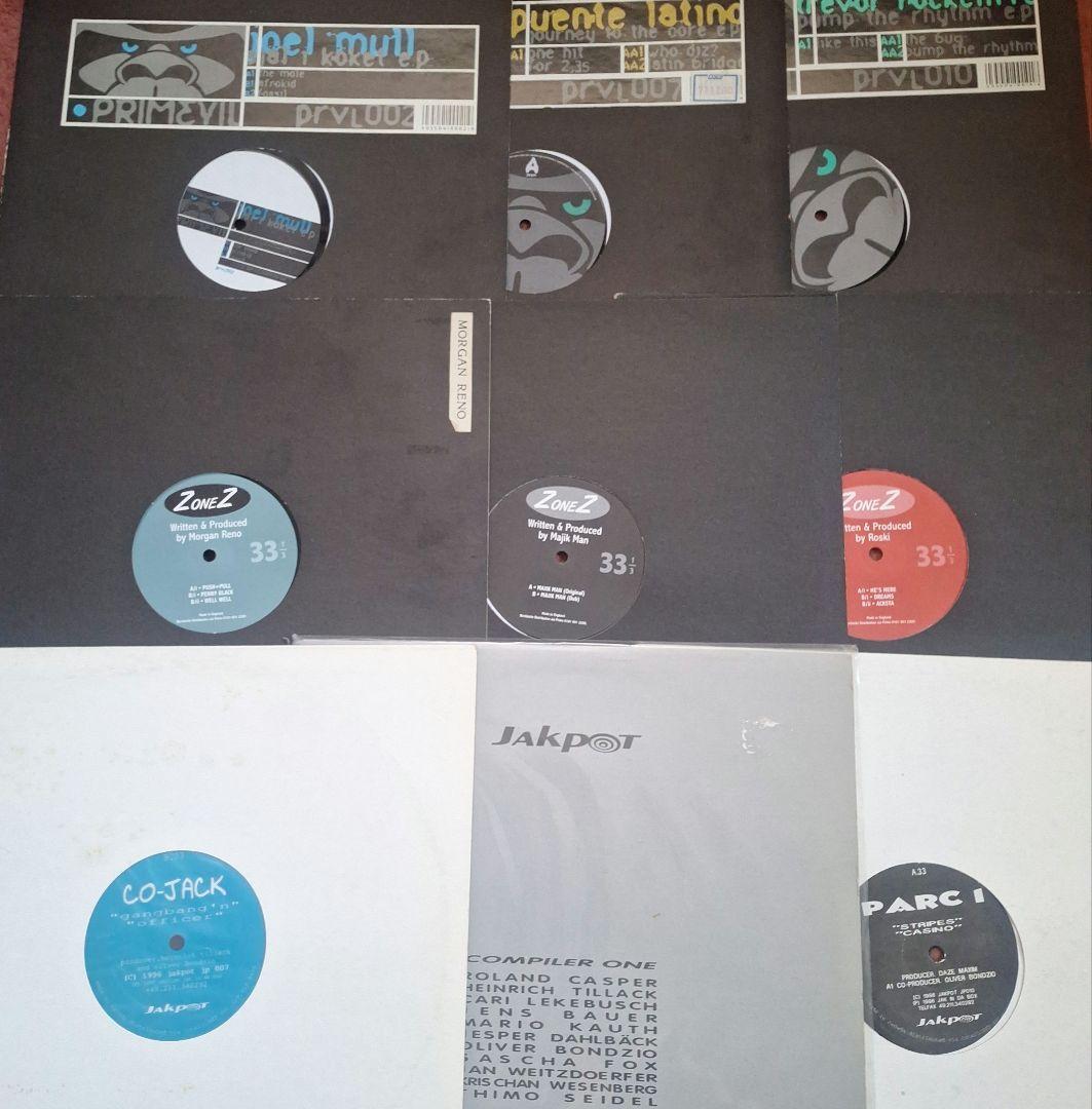 テクノ 90年代 ハードミニマル レーベル3つまとめ レコード 9枚セット