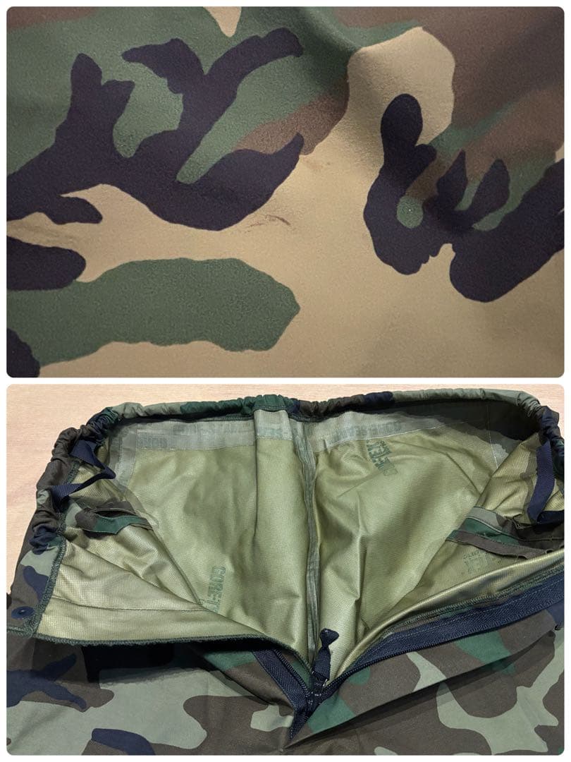 米軍実物 ECWCS ウッドランドカモ ゴアテックス セットアップ M-L