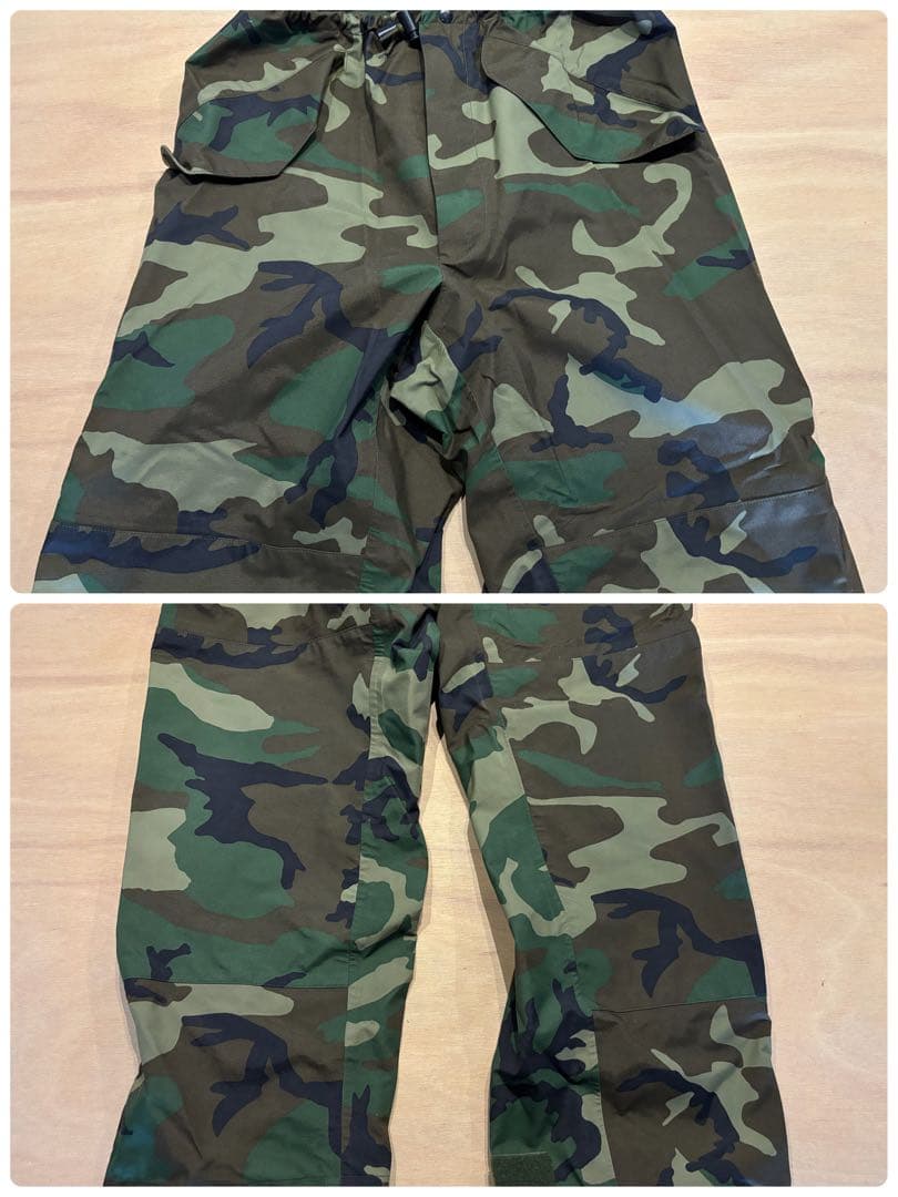 米軍実物 ECWCS ウッドランドカモ ゴアテックス セットアップ M-L