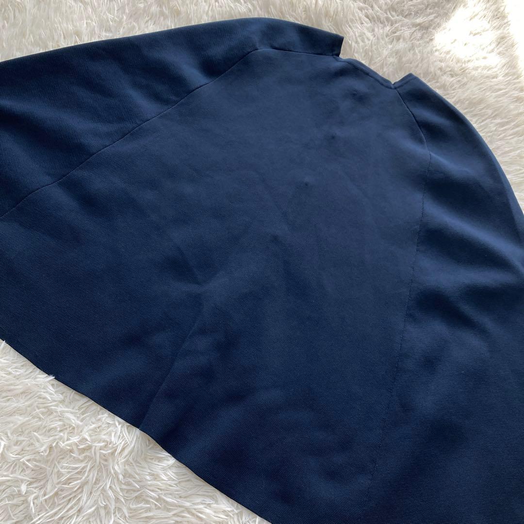 UNITED ARROWS ケープ カーディガン 金ボタン タキマキ ネイビー