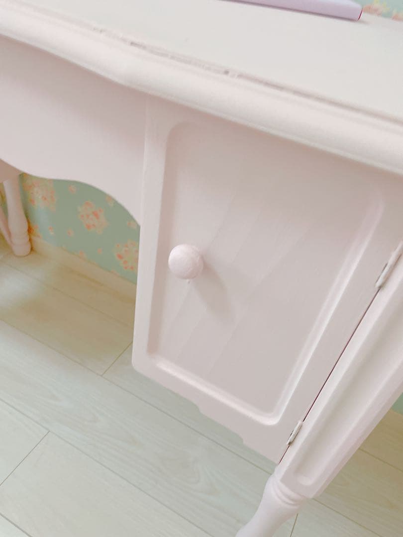 ヴィンテージ　ピンクのデスク　ドレッサー