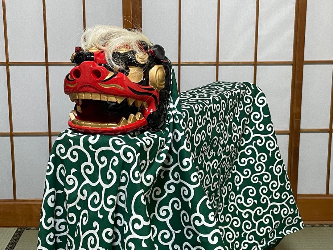 ガネーシャ　 獅子頭　新品　送料無料　獅子舞　昼神小獅子造形工房作