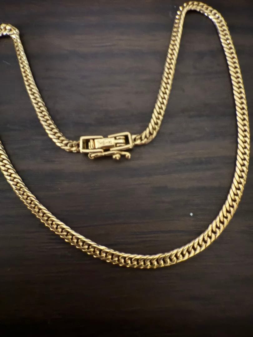 K18 6面ダブル　喜平　アンクレット　24cm 約5.2g