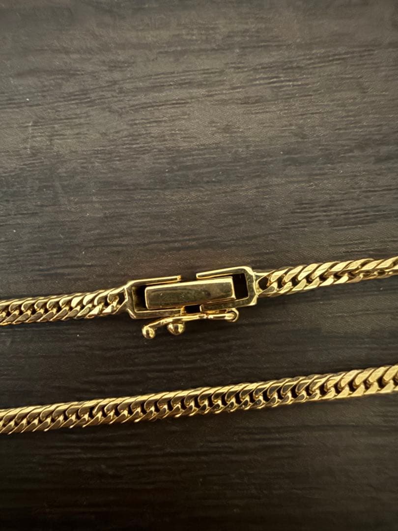 K18 6面ダブル　喜平　アンクレット　24cm 約5.2g