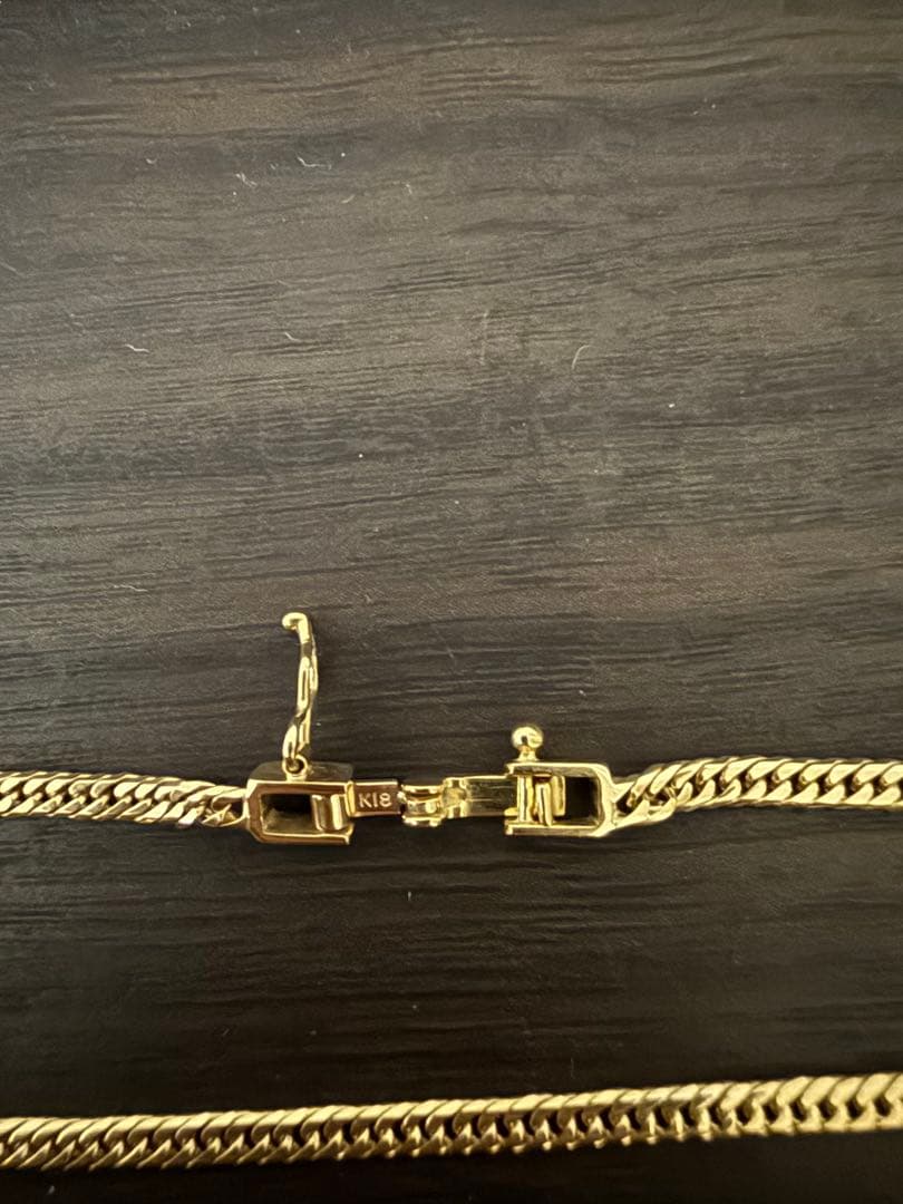 K18 6面ダブル　喜平　アンクレット　24cm 約5.2g