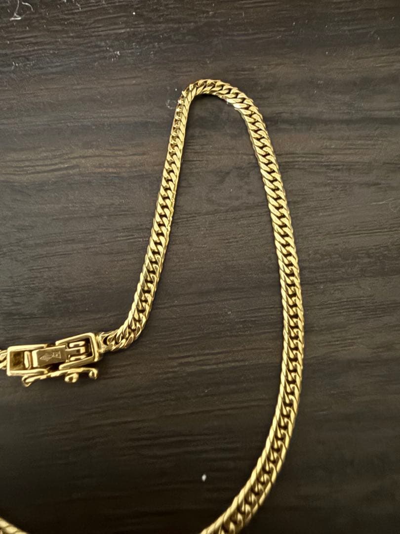 K18 6面ダブル　喜平　アンクレット　24cm 約5.2g