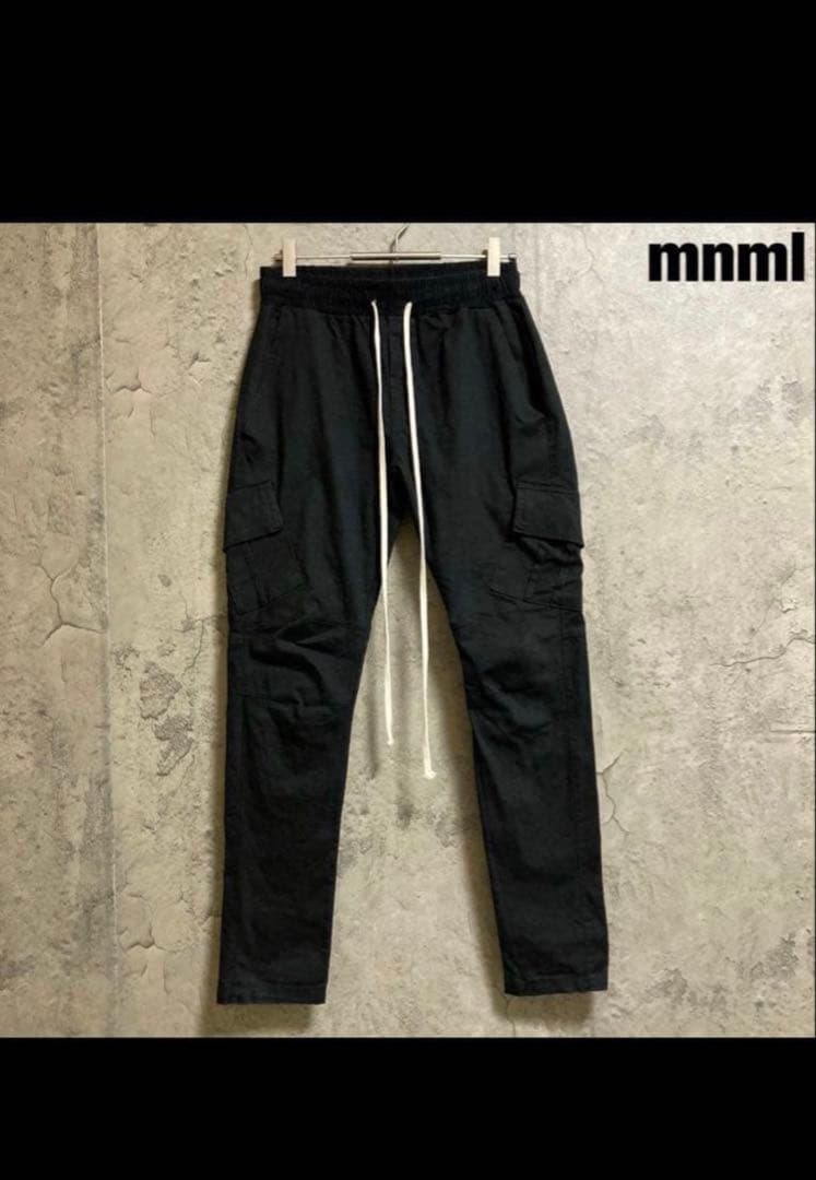 mnml ブラック カーゴパンツ Sサイズ