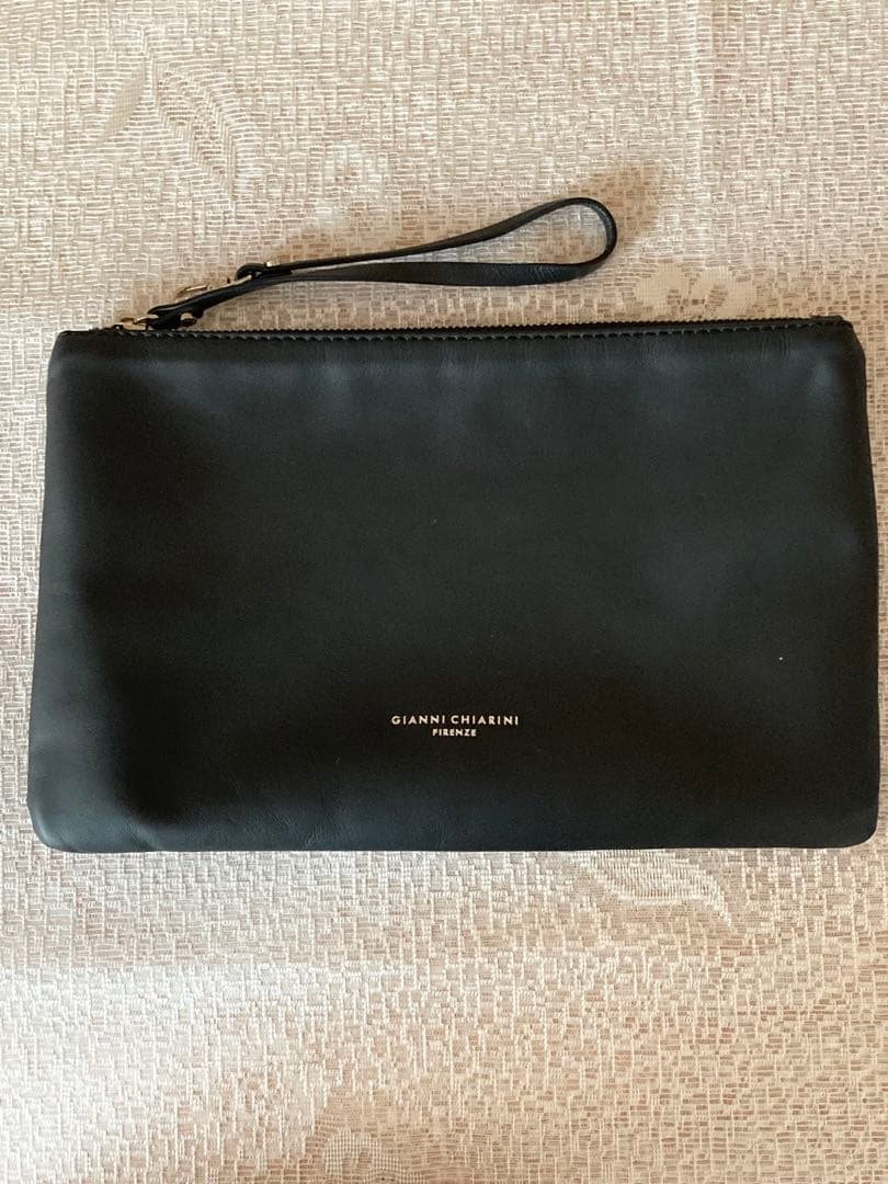 GIANNI CHIARINI ブラックトートバッグ