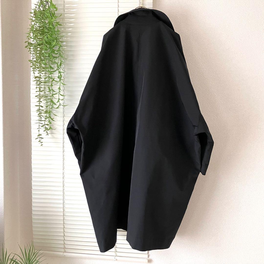 【2024SS】FRAMeWORK 撥水ポンチョトレンチコート 38 黒