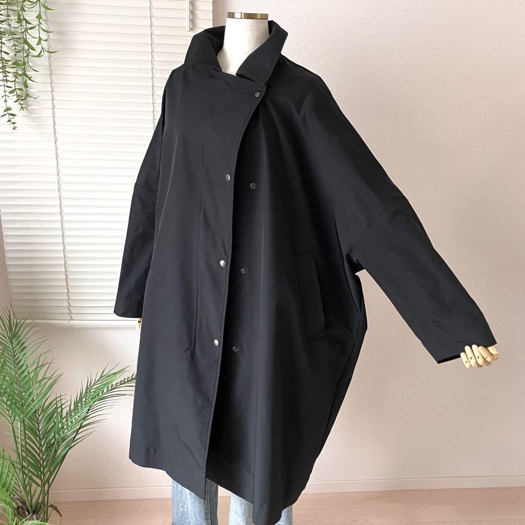 【2024SS】FRAMeWORK 撥水ポンチョトレンチコート 38 黒