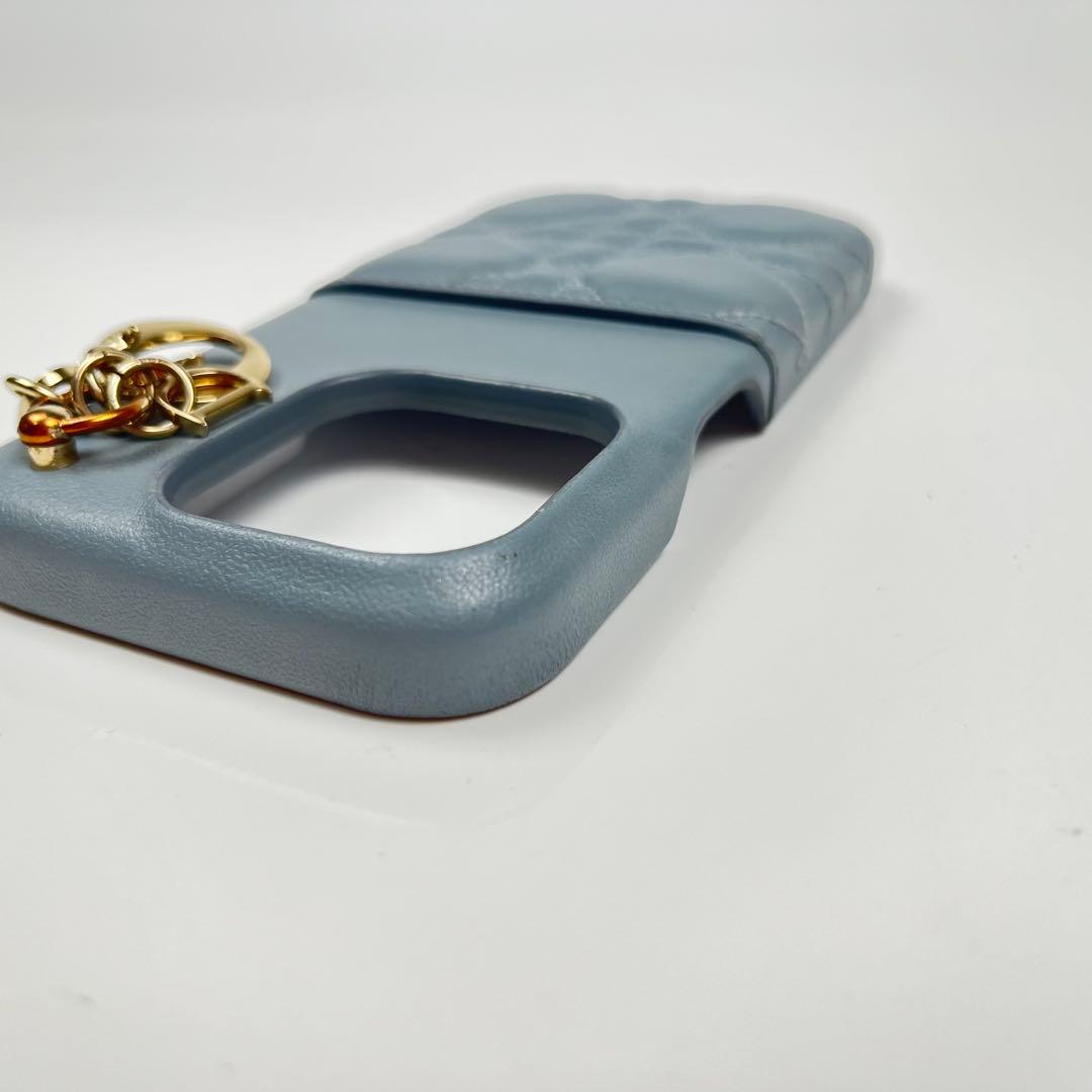 【極美品】LadyDior iPhone15Proケース カナージュ ラムスキン