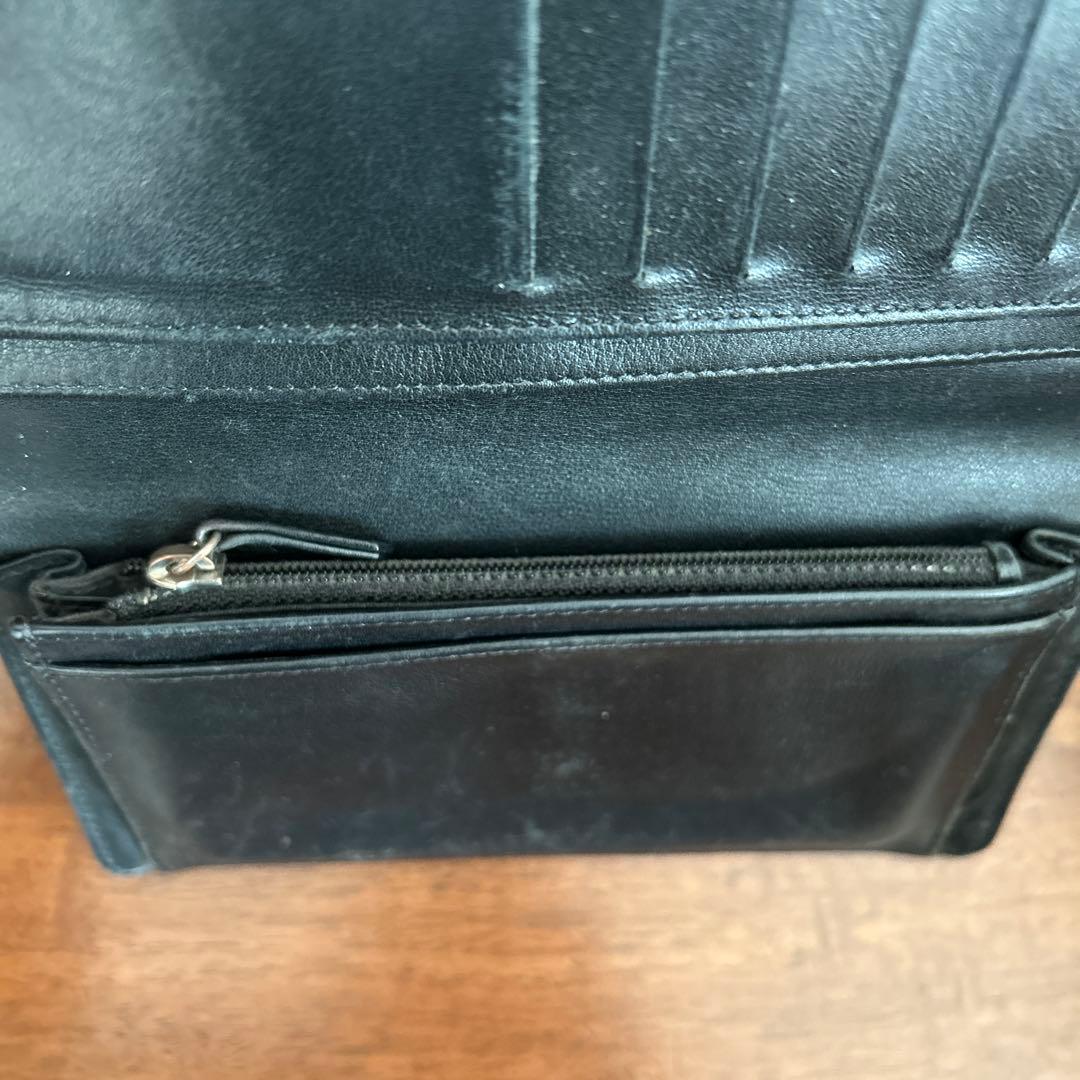 CHANELシャネル長財布/黒/箱ギャランティカード付