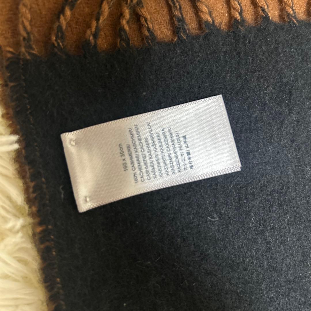 【美品】JOHNSTONS of Elgin cashmere100% マフラー