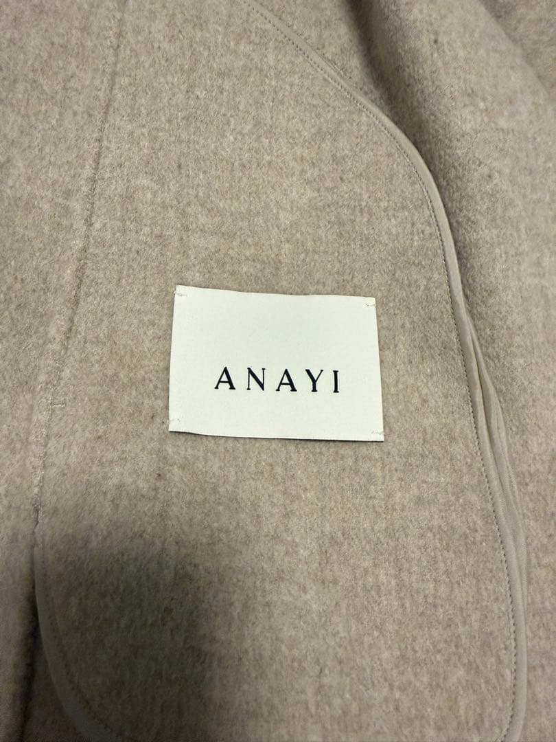 【tiatia 】ANAYI アナイ シャルムビーバーショールカラーコート