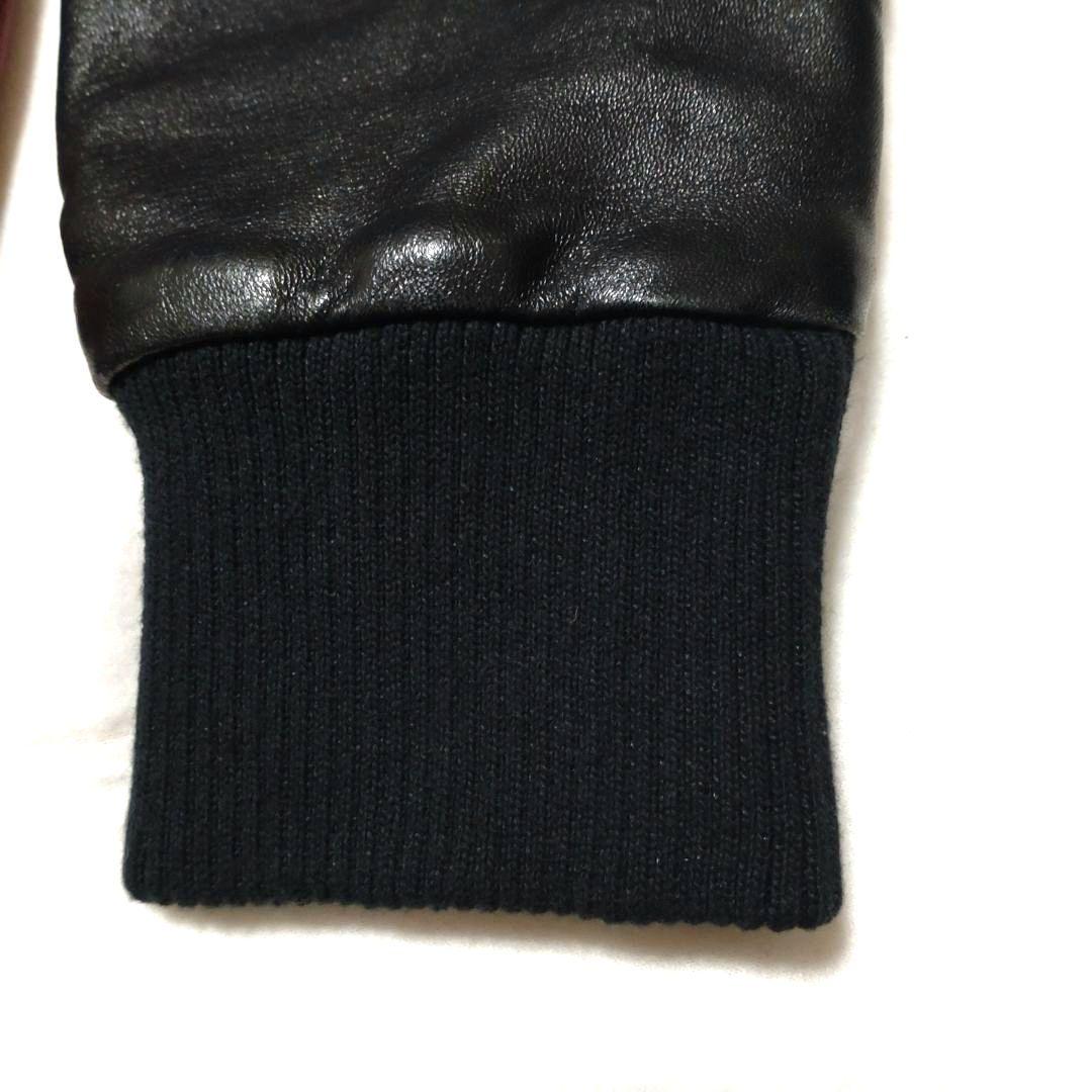 CAVIALE　レザー　ブルゾン　ジャケット　赤