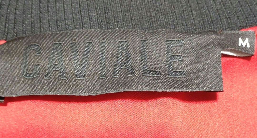 CAVIALE　レザー　ブルゾン　ジャケット　赤