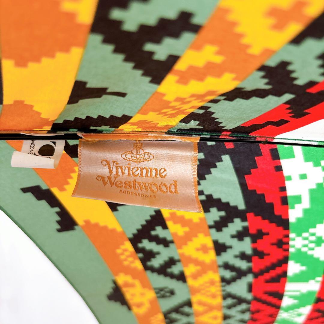 美品♡ヴィヴィアンウエストウッド 雨傘　長傘 木製ハンドル