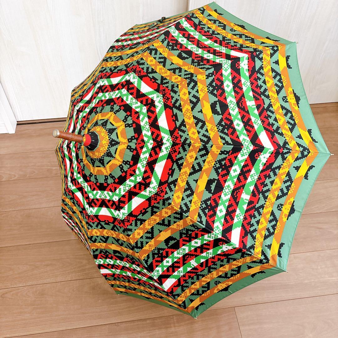 美品♡ヴィヴィアンウエストウッド 雨傘　長傘 木製ハンドル