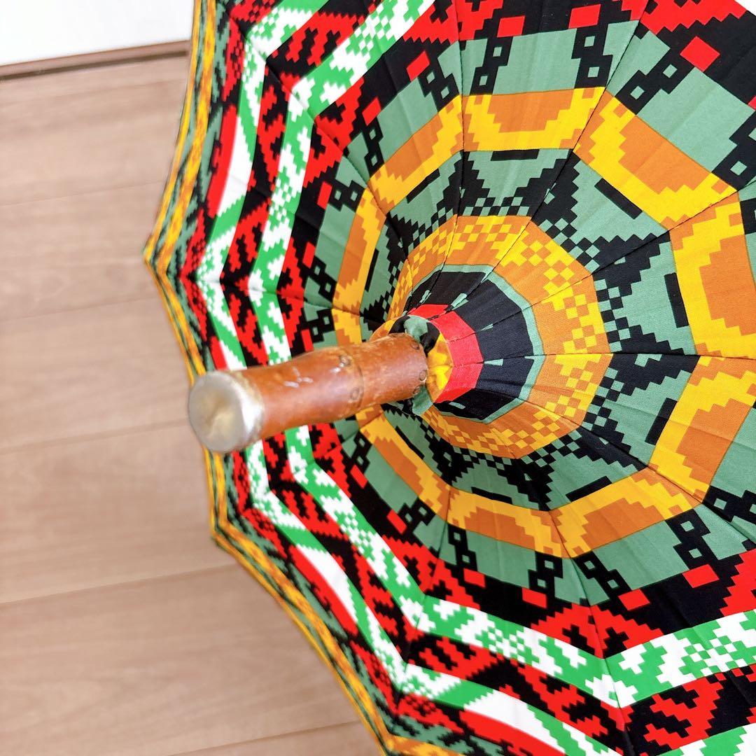 美品♡ヴィヴィアンウエストウッド 雨傘　長傘 木製ハンドル