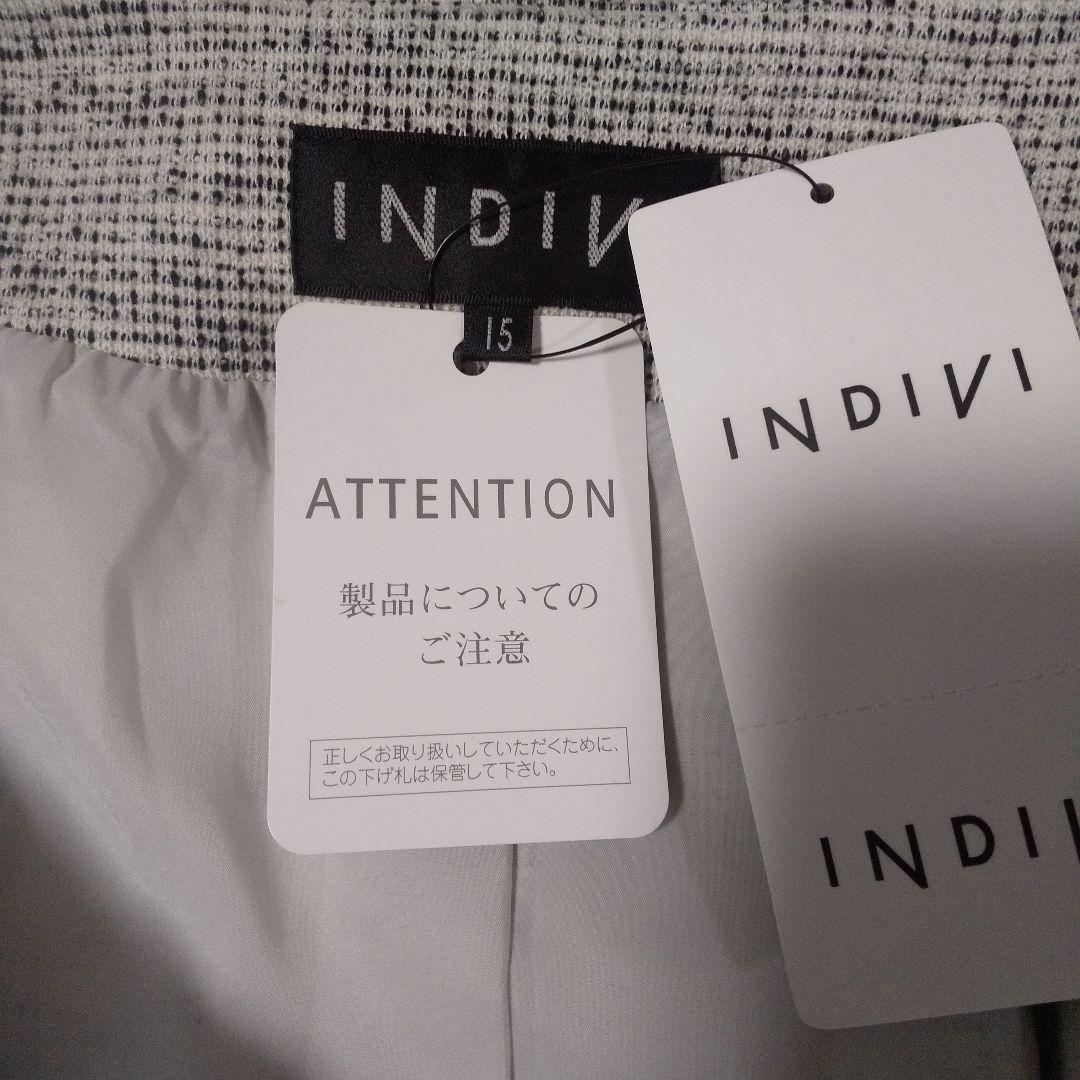 大きい 新品 インディヴィ セレモニー ジャケット 15 卒業入学 23区