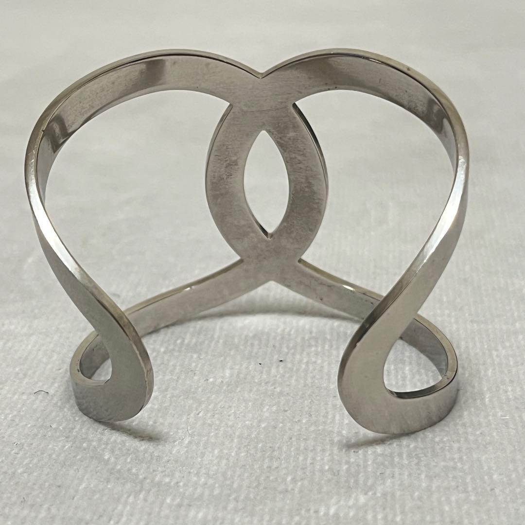 【希少】 シャネル ココマーク バングル シルバー ブレスレット