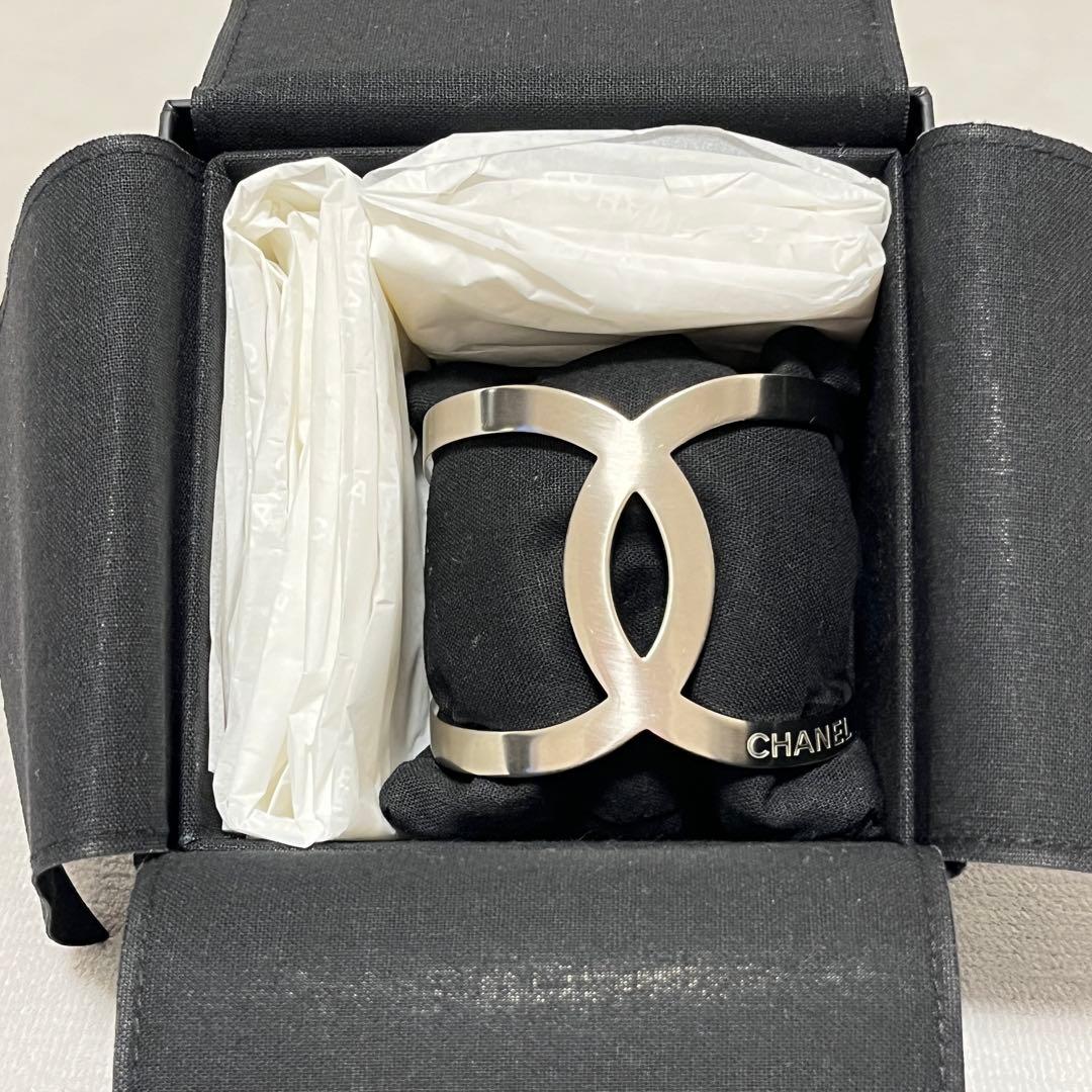 【希少】 シャネル ココマーク バングル シルバー ブレスレット