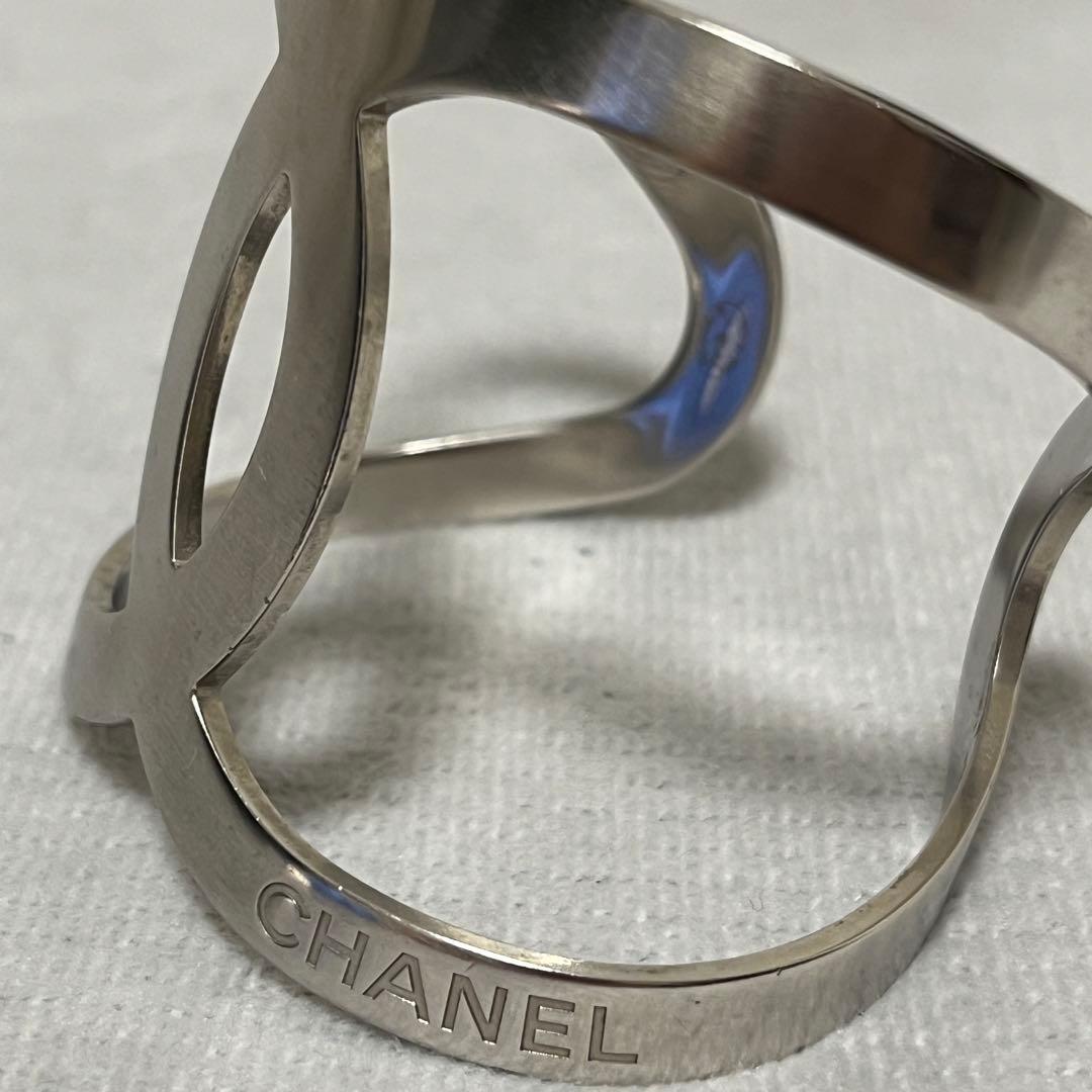 【希少】 シャネル ココマーク バングル シルバー ブレスレット