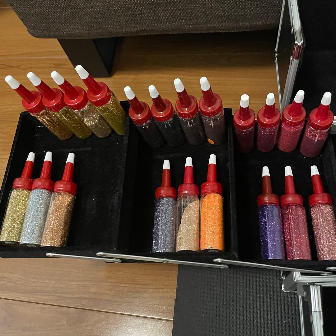 ラメ ボディジュエリー ネイル アート