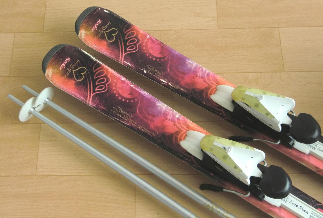 ■■1月限定■送料無料■ハート■女性用スキーセット■板145靴24■メンテ付■■