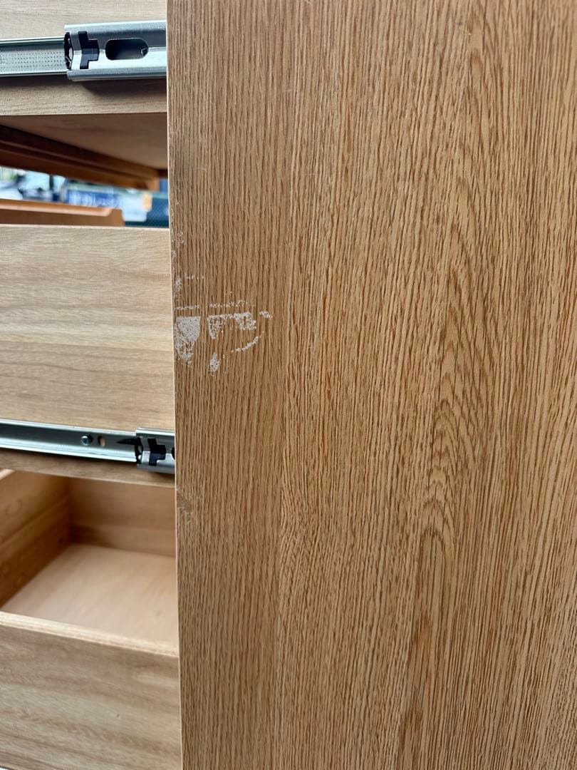 【無印良品】木製カップボード・幅１２０ｃｍ・オーク材【送料込】