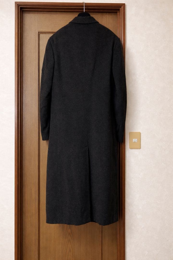 90s giorgio armani ロングチェスターコート ウール