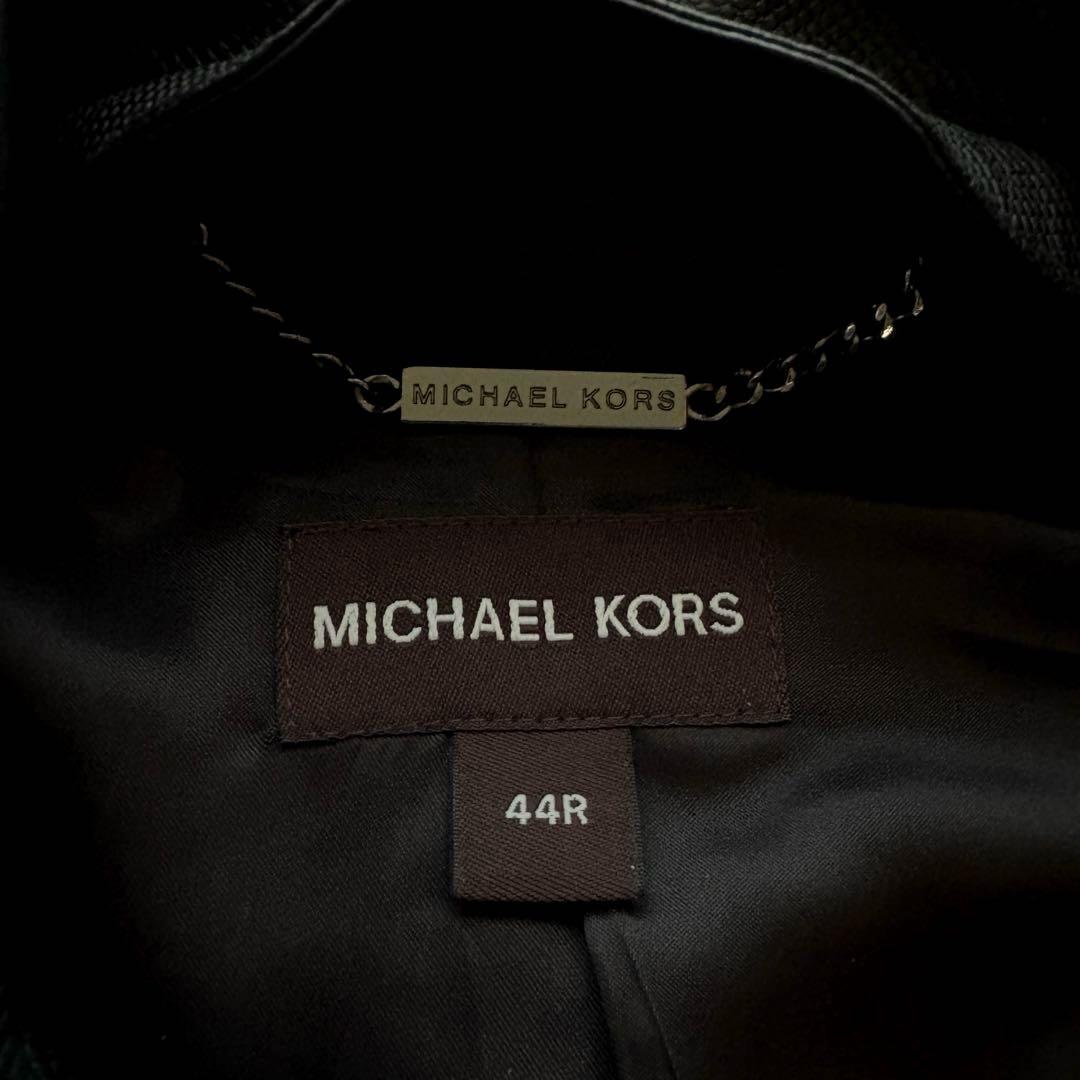 ★希少 2XL★ MICHAEL KORS ジャケット 羊革 レイヤード 灰色