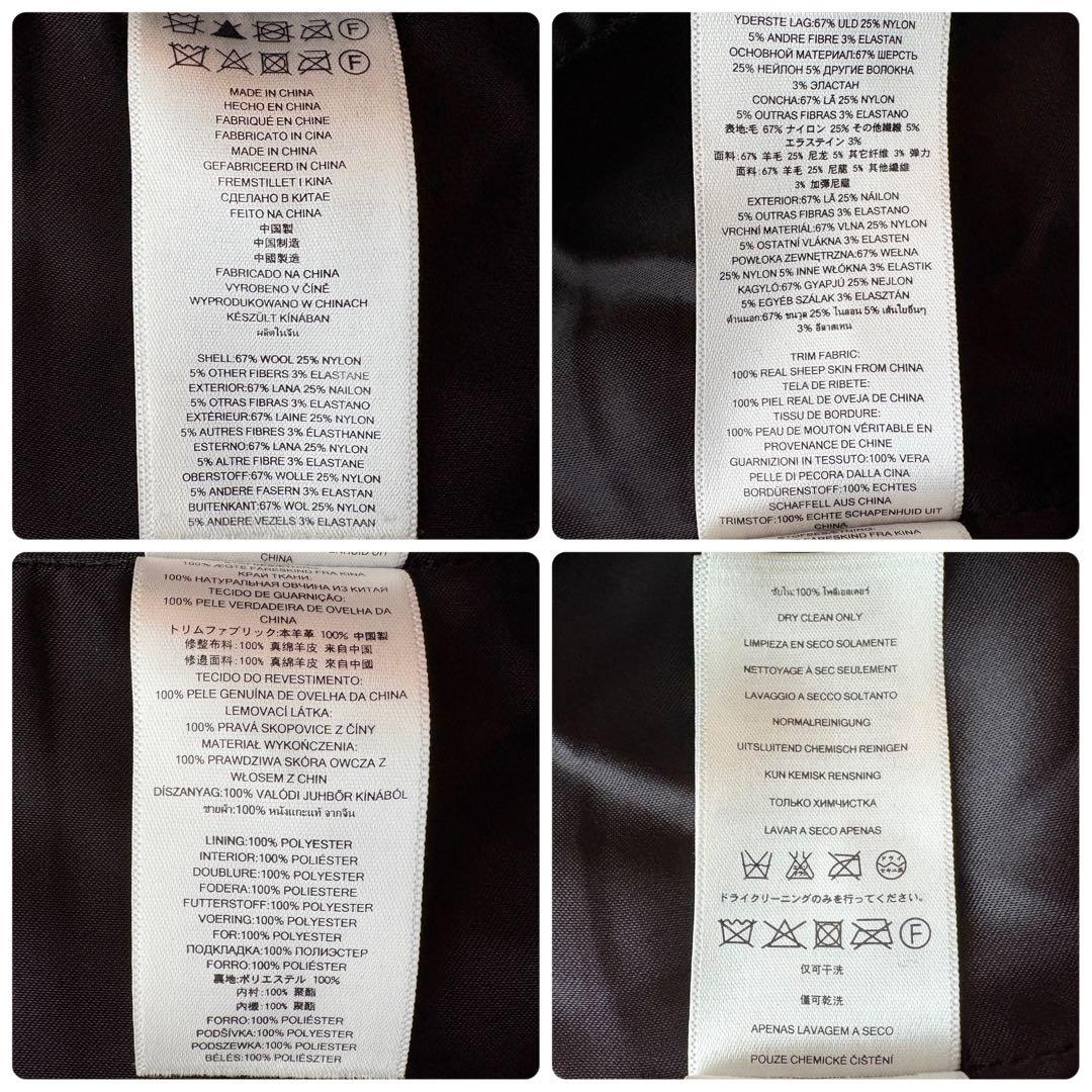 ★希少 2XL★ MICHAEL KORS ジャケット 羊革 レイヤード 灰色