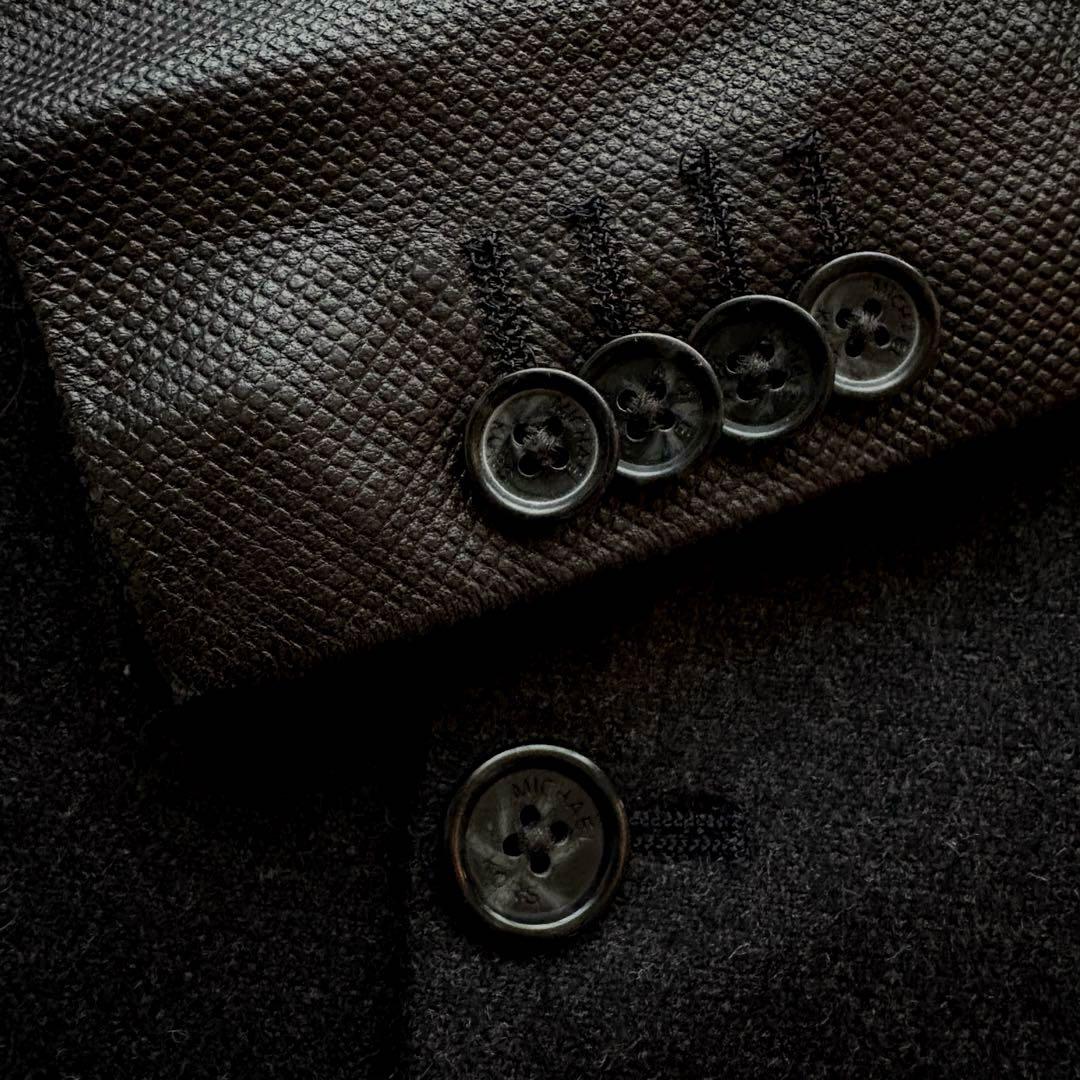 ★希少 2XL★ MICHAEL KORS ジャケット 羊革 レイヤード 灰色