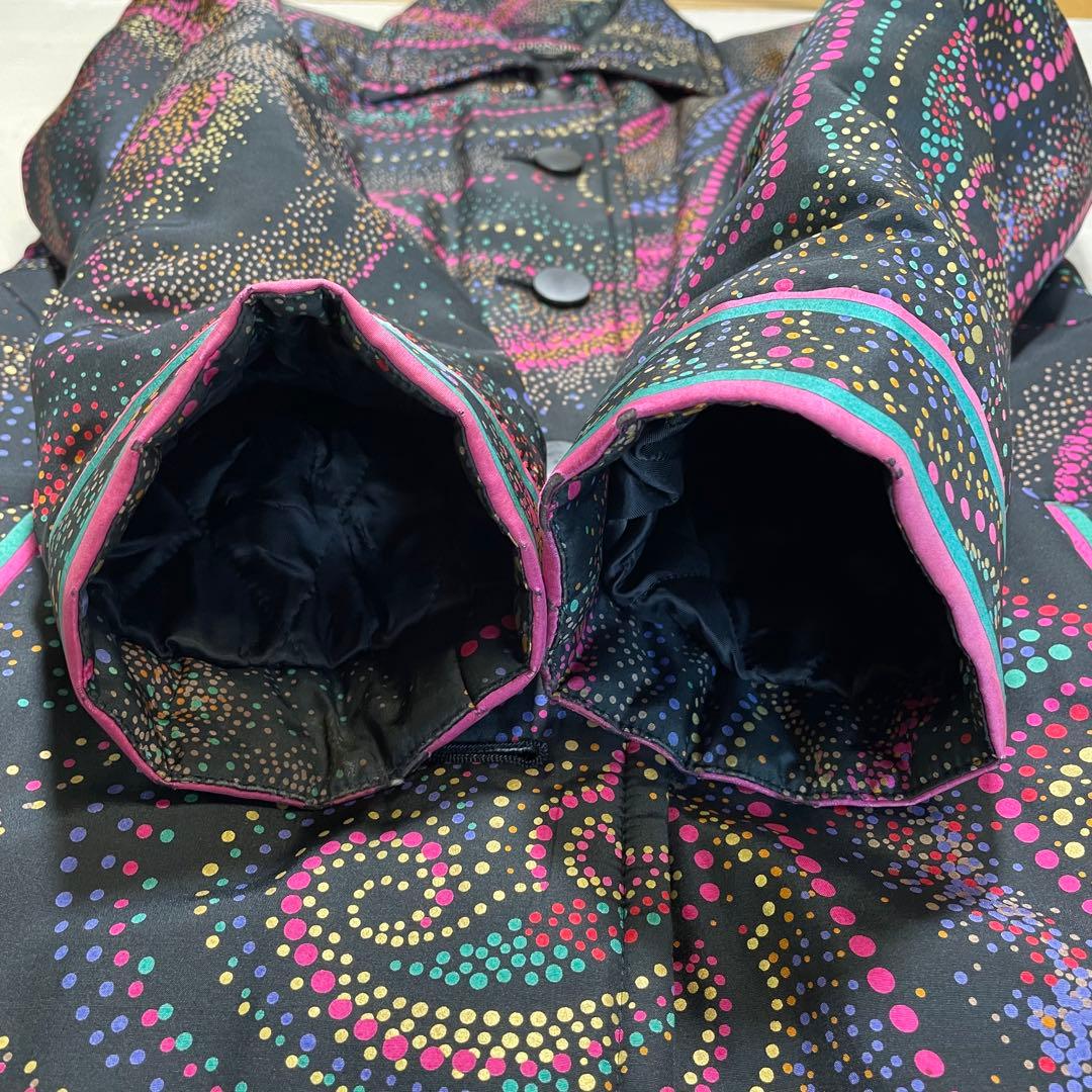 【美品】レオナール ✨中綿ロングコート 高級シルク素材 ペイズリー　総柄　M