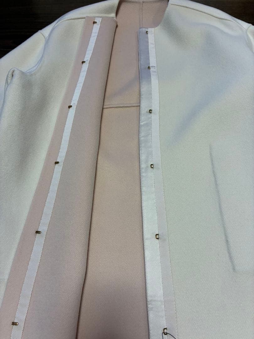 美品　ストラスブルゴ　ノーカラーオーバーサイズロングコート