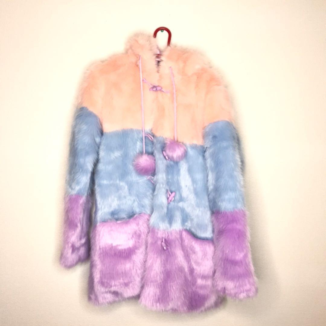レイジーオーフ LAZY OAF ファー防寒コートS/M