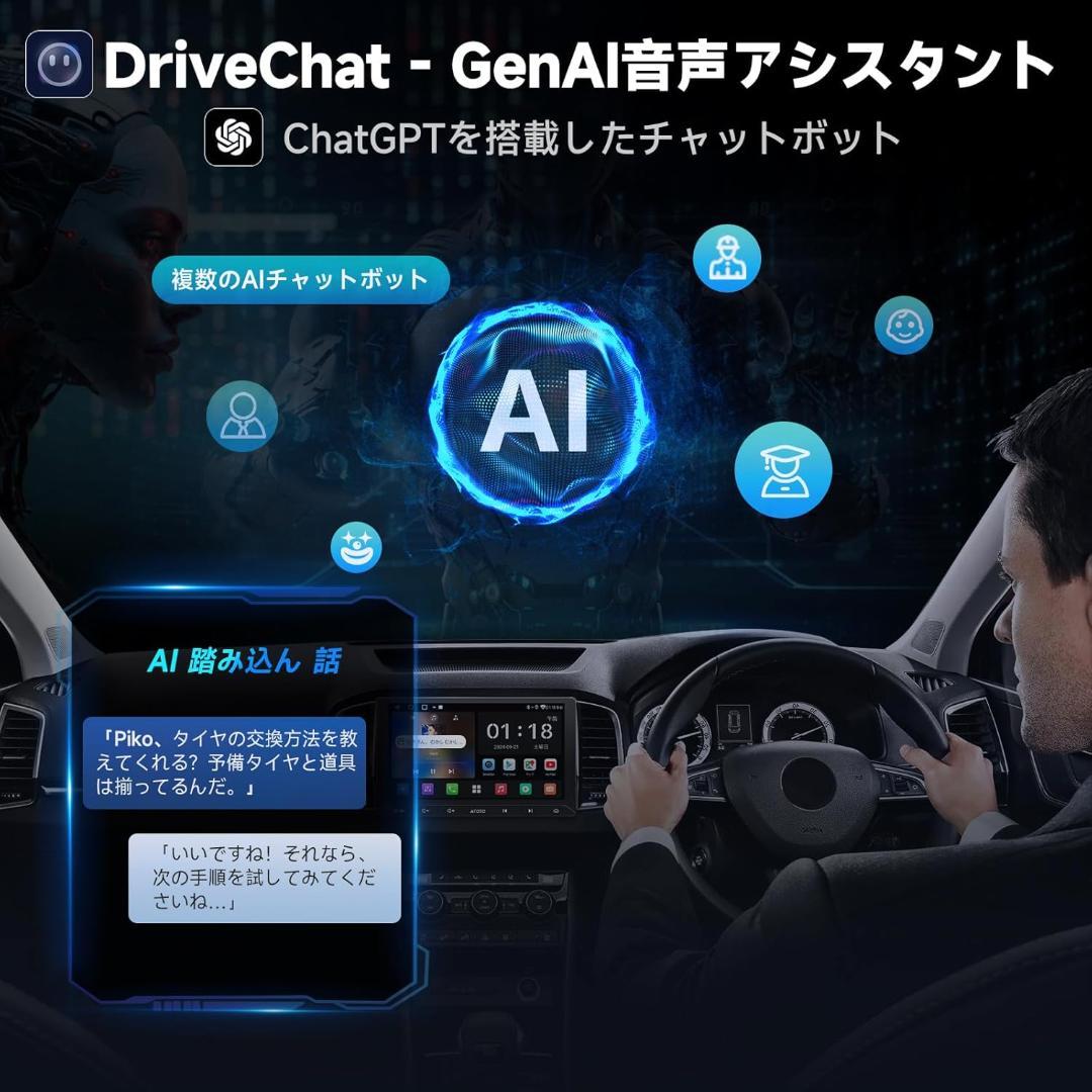 ディスプレイオーディオ カーオーディオ10.1インチ CarPlay 2DIN