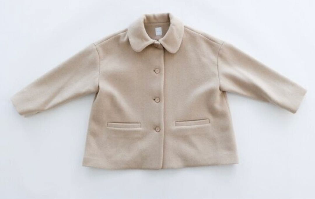 最終価格　TANDEY 休日と詩　マーブルショートコート　ベージュ