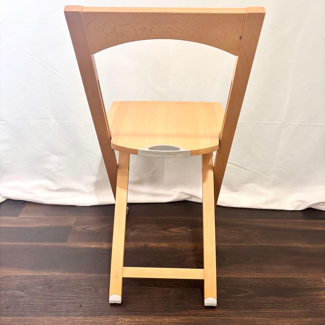 ksy0422★Olivia カリガリス　折りたたみチェア ライトブラウン