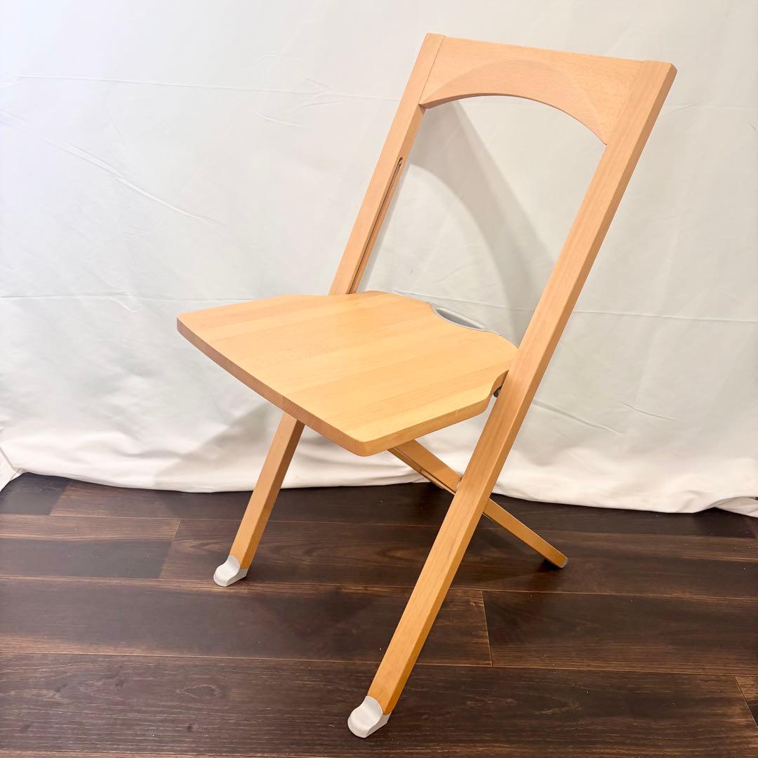 ksy0422★Olivia カリガリス　折りたたみチェア ライトブラウン