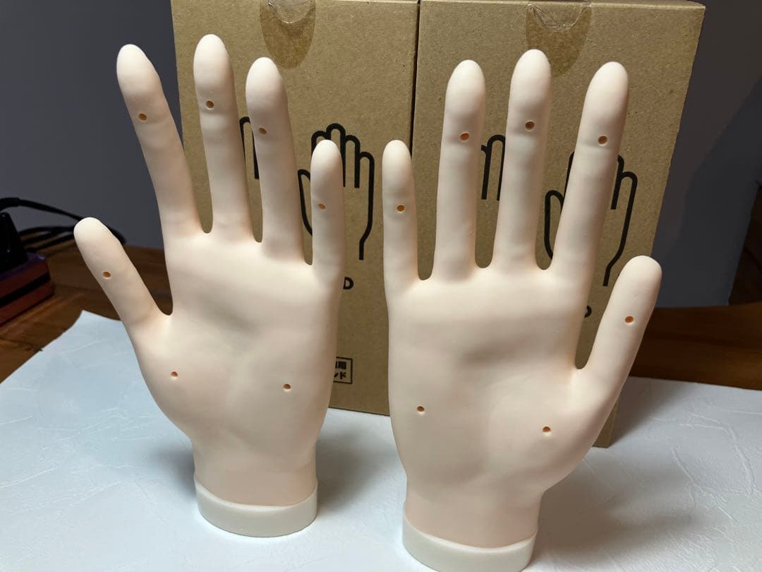 JNEC認定モデルハンド/未使用ネイルチップ&両面テープ★ネイリスト検定