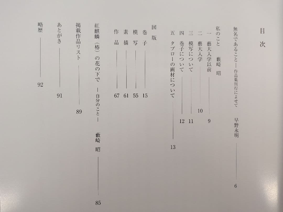『藪崎 昭 作品集』、『藪崎 昭 作品集（2）巻子・模写・素描・作品』2冊の出品