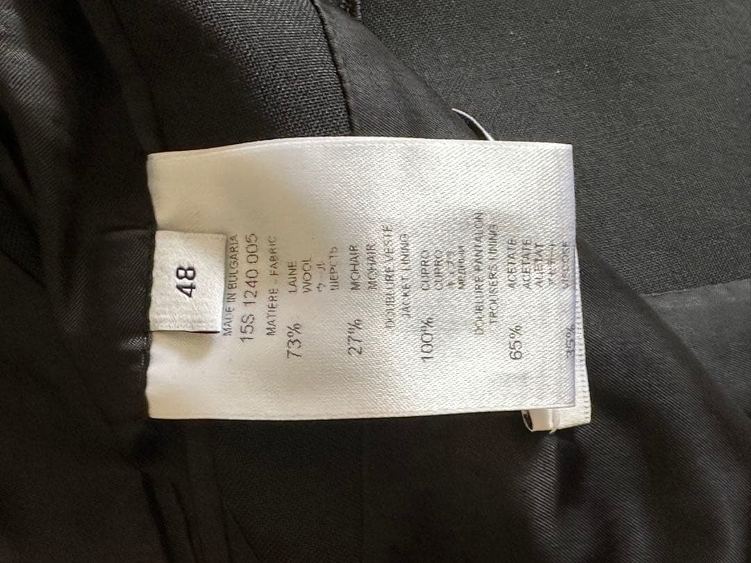 【ちー】GIVENCHY メンズ テーラード スーツ 48 黒