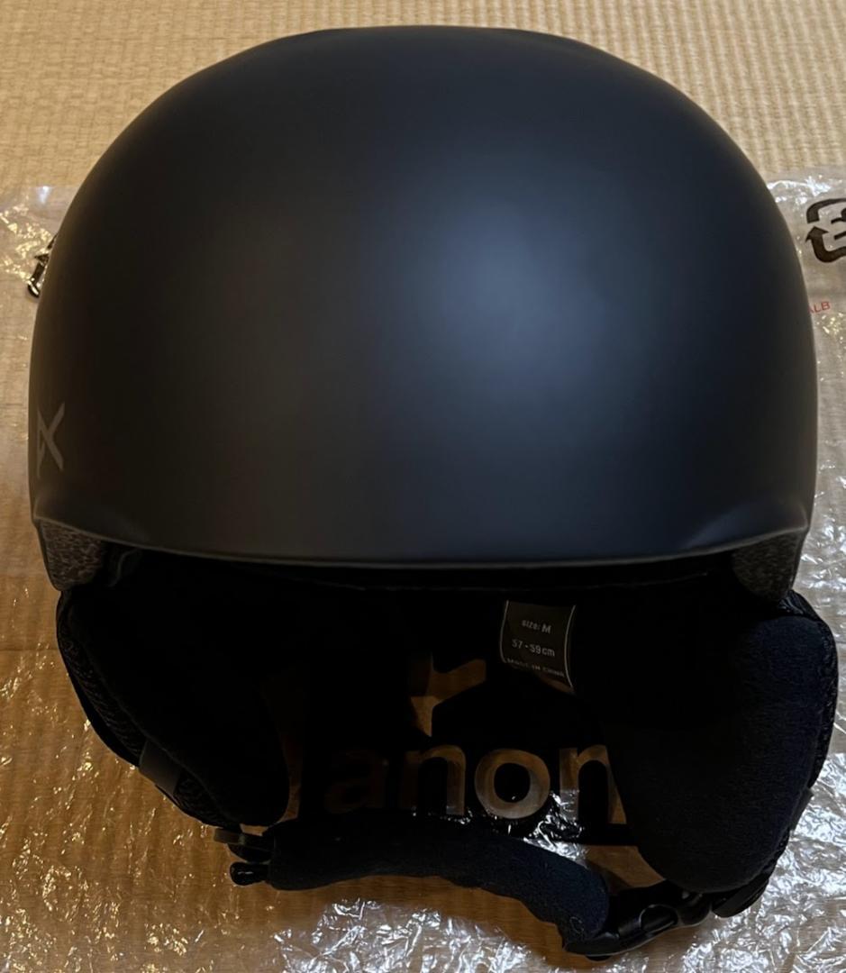 未使用 anonスノーボードヘルメットhelo Mサイズ Black