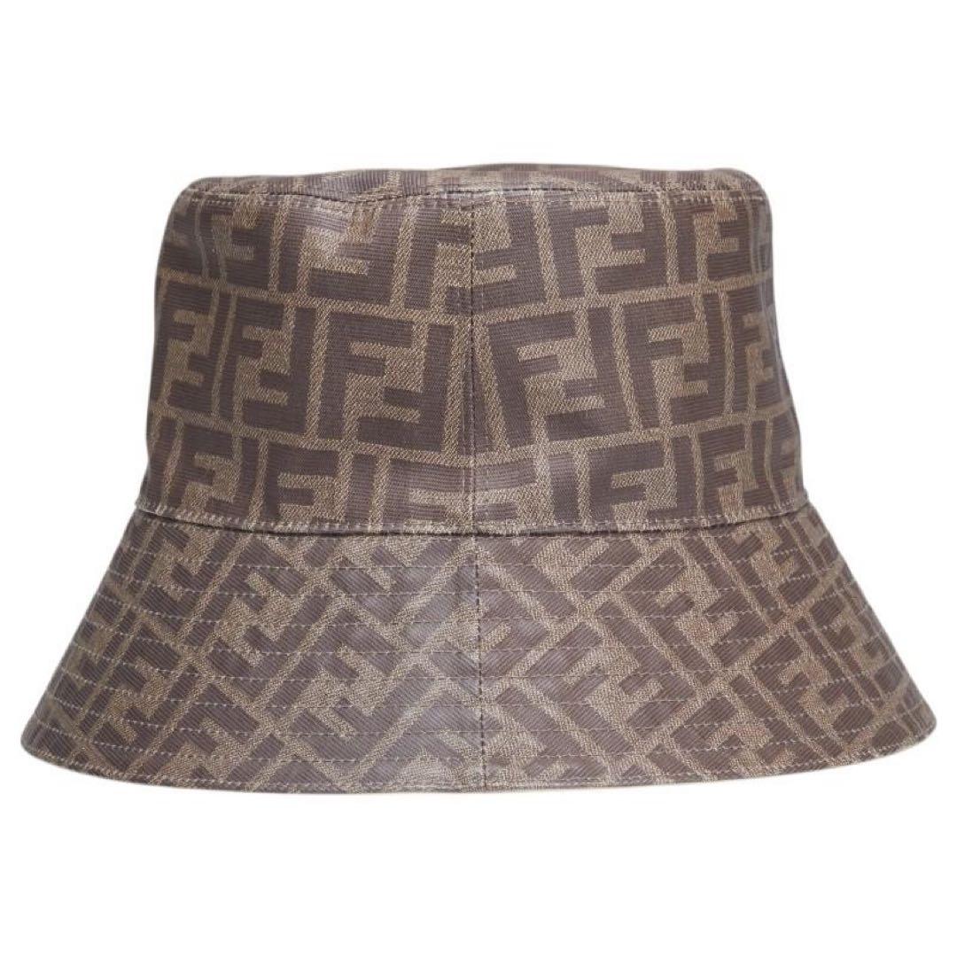Fendi FFロゴバケットハット ブラウン